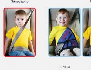 Детские удерживающие устройства для автомобиля Фэст детское удерживающее устройство отменили